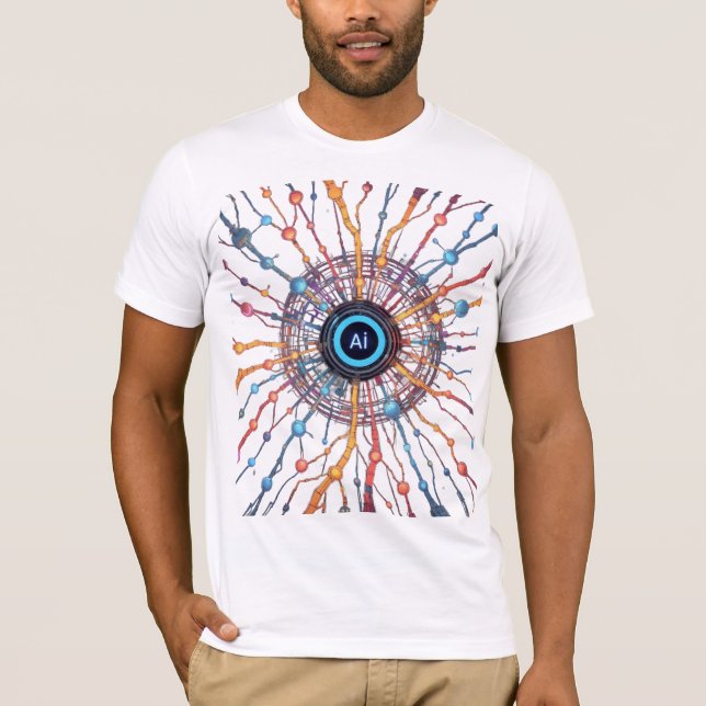 Neural Network Art T Shirt (Framsida)