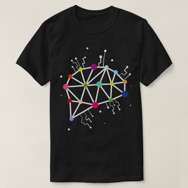 Neural Network Coola Data Science Deep Learning T Shirt (Design framsida)