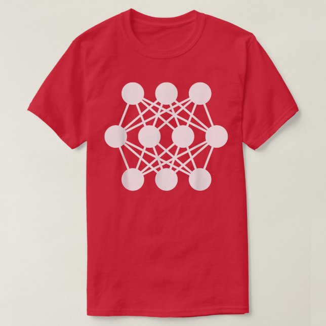 Neural Network Data Science-vetenskapsman i Maskin T Shirt (Design framsida)