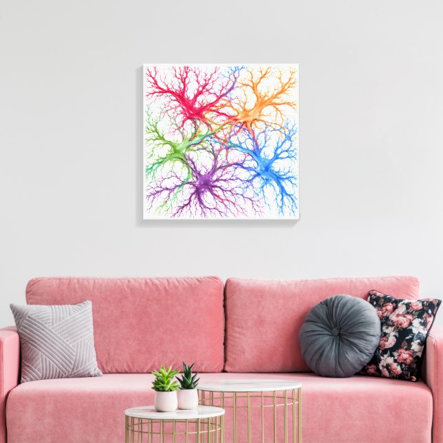 Neural Trädgård Canvastryck (Insitu (Vardagsrum))