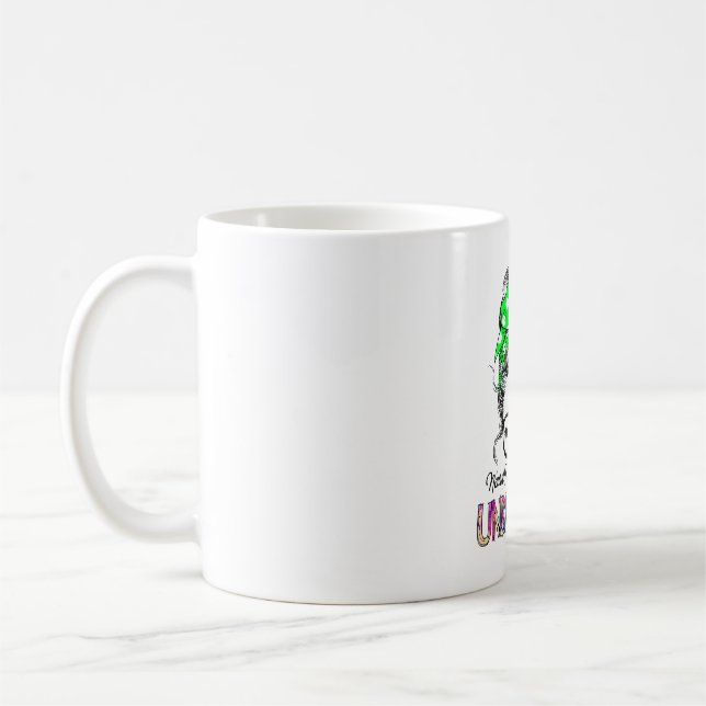Neural Tube Defects Awareness Ribbon Support Gifts Kaffemugg (Vänster)