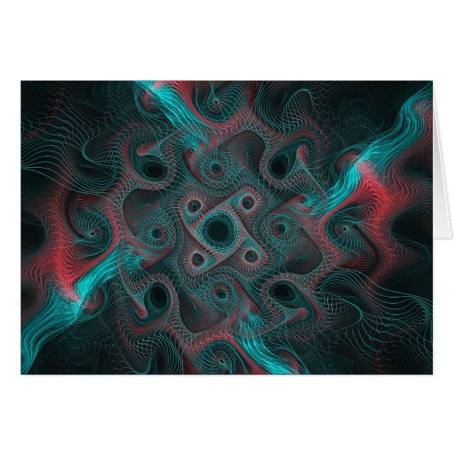 Neurala nätverk hälsningskort (Framsidan Horizontal)