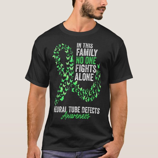 Neuralrörsdefekter Medvetenhet Månad Fjärilar Gr T Shirt (Framsida)