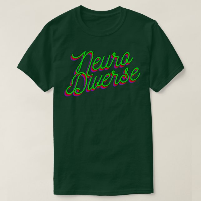 Neuro Diverse Design ADHD Premium  T Shirt (Design framsida)