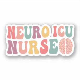 Neuro ICU Nurse, Neuro Intensive Care Unit Rn Grad Klistermärken