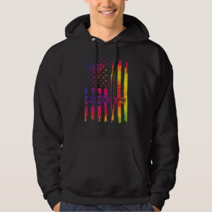 Neuro Icu Nurse US Flagga Neurology Intensive Care Hoodie