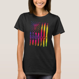 Neuro Icu Nurse US Flagga Neurology Intensive Care T Shirt