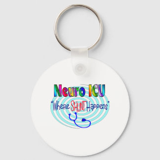 NEURO ICU "where SHUNT Happens" Nyckelring