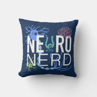 Neuro nörd neurovetenskap kudde