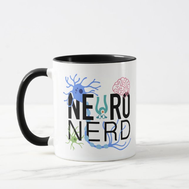 Neuro nörd neurovetenskap mugg (Vänster)