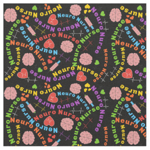 Neuro Nurse Black Fabric Tyg