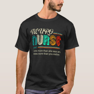 NEURO Nurse Definition Quote Vintage Stil T Shirt