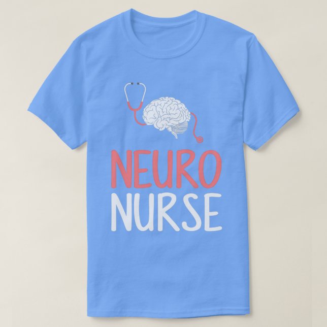 Neuro Nurse neurologi hjärnneurovetenskap T Shirt (Design framsida)