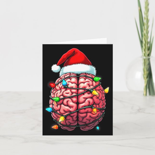 Neuro Nurse Xmas Santa Hat Neurology Premium Tri-b Kort (Framsida)