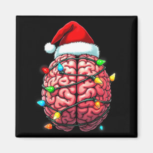 Neuro Sjuksköterska Xmas Tomte Hatt Neurologi Prem Magnet