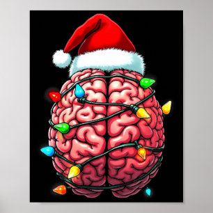 Neuro Sjuksköterska Xmas Tomte Hatt Neurologi Prem Poster