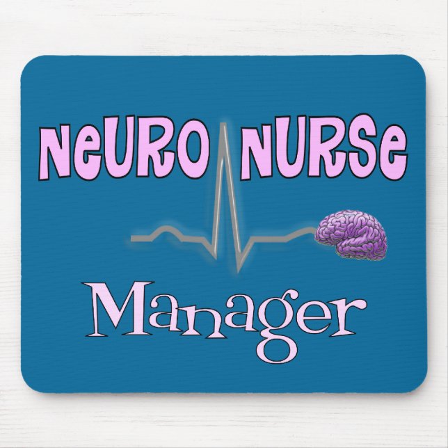 Neuro sjuksköterskachefgåvor musmatta (Framsidan)