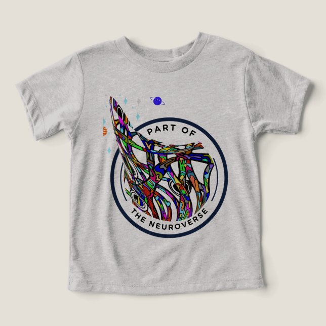 Neuro universum autism hjärnan t shirt (Design Framsida)