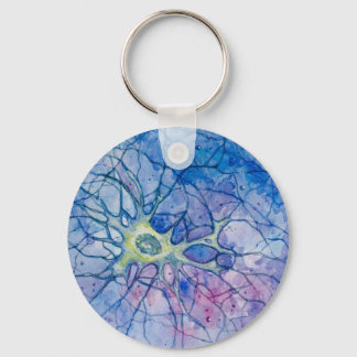 Neuro Watercolor Blue - Keychain Nyckelring