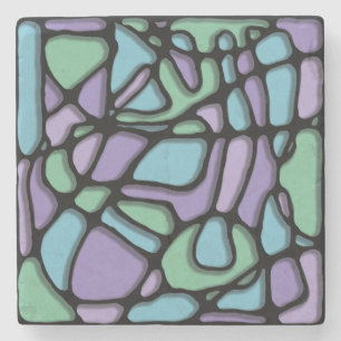 Neuroart Stached Glass Stenunderlägg