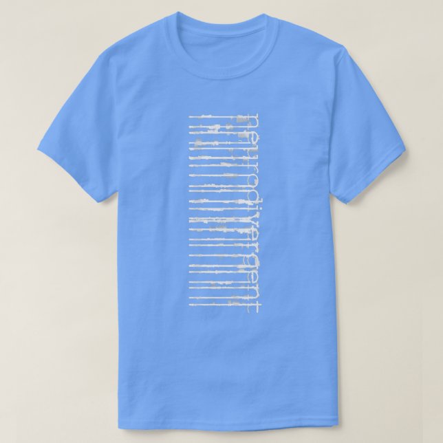 Neurodivergens är annorlunda och normalt t shirt (Design framsida)