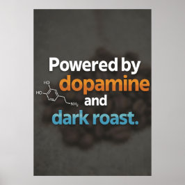 Neurodivergens Driven av Dopamin & Mörk Rost Poster
