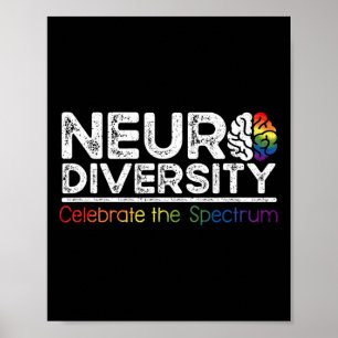 Neurodivergens Fira Psykisk Hälsa Adhd Autism Poster