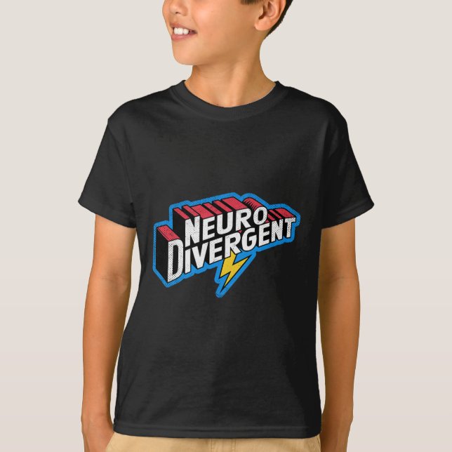 Neurodivergent Adhd Autism Hero Asd Celebrate Neur T Shirt (Framsida)