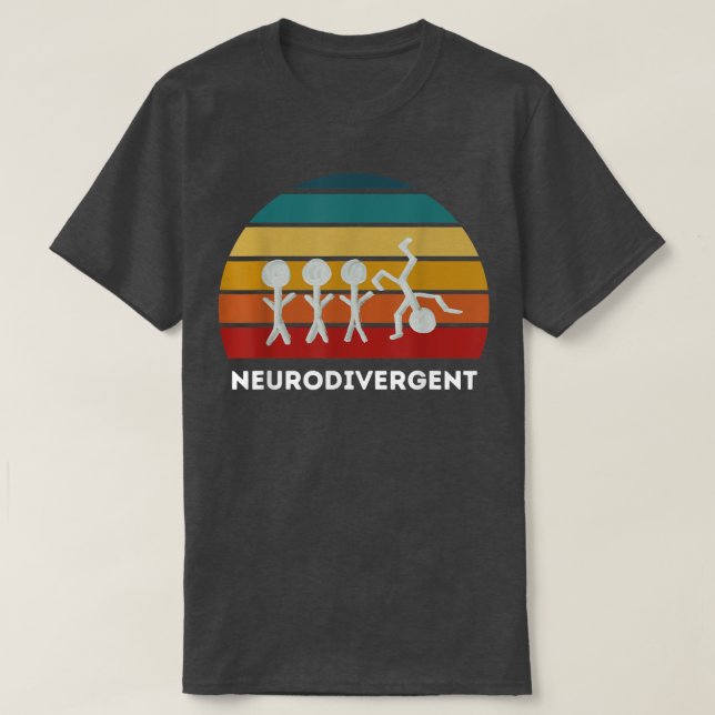 Neurodivergent ADHD T Shirt (Design framsida)