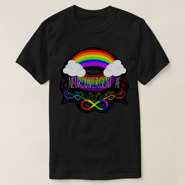 Neurodivergent AF T Shirt (Design framsida)