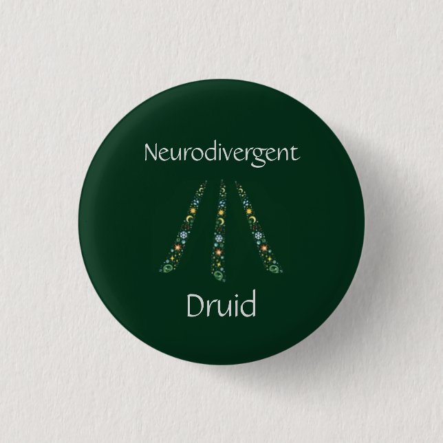 Neurodivergent Druid Knapp (Framsida)