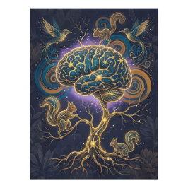 Neurodivergent Hjärnträdsposter – Naturkonst Fototryck