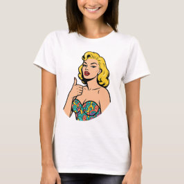 Neurodivergent Pop Art - Open Mind Marilyn Style T Shirt