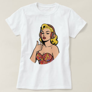 Neurodivergent Pop Art - Öppen sinnad Marilyn-stil T Shirt