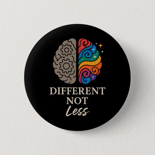 Neurodivergent Pride Adhd Autism Acceptans Övrigt  Knapp (Framsida)