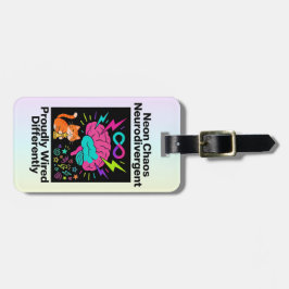 Neurodivergent Pride Wired Differently Neon Chaos Bagagebricka