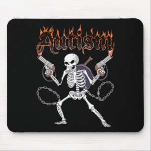 Neurodivergent Skeleton Warrior Autism Awareness Musmatta
