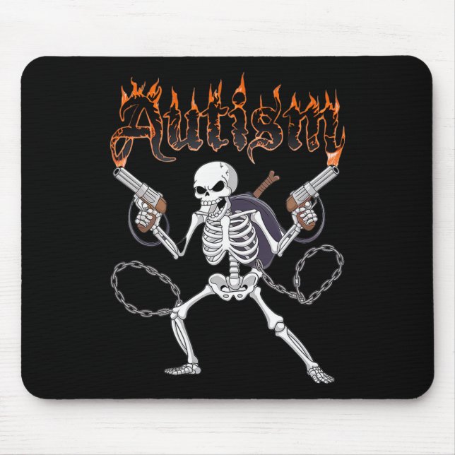 Neurodivergent Skeleton Warrior Autism Awareness Musmatta (Framsidan)