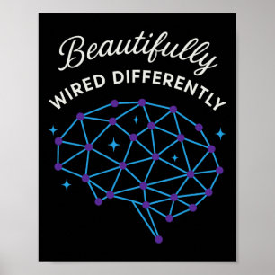 Neurodivergent Stolthet Adhd Autism Acceptans Olik Poster