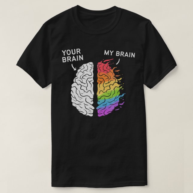 Neurodivergerande ADHD ASD Aspergers Autism Neurod T Shirt (Design framsida)