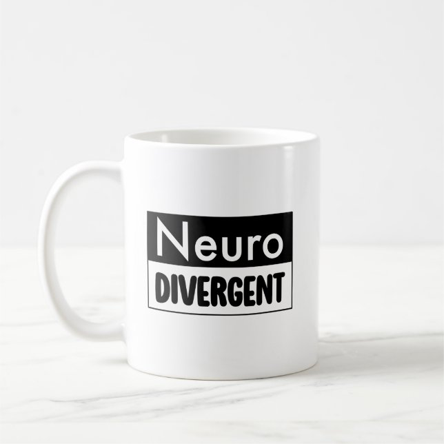 Neurodivergerande | Medvetenhet om mångfald i Euro Kaffemugg (Vänster)