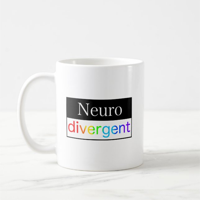 Neurodivergerande | Medvetenhet om mångfald i Euro Kaffemugg (Vänster)