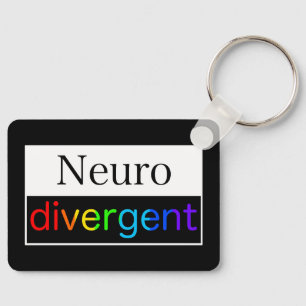 Neurodivergerande Medvetenhet om mångfald i Euro Nyckelring