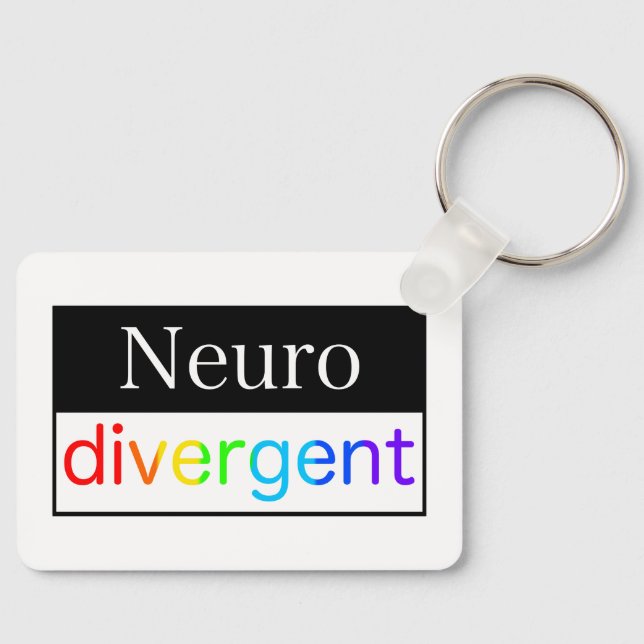 Neurodivergerande | Medvetenhet om mångfald i Euro Nyckelring (Framsida)