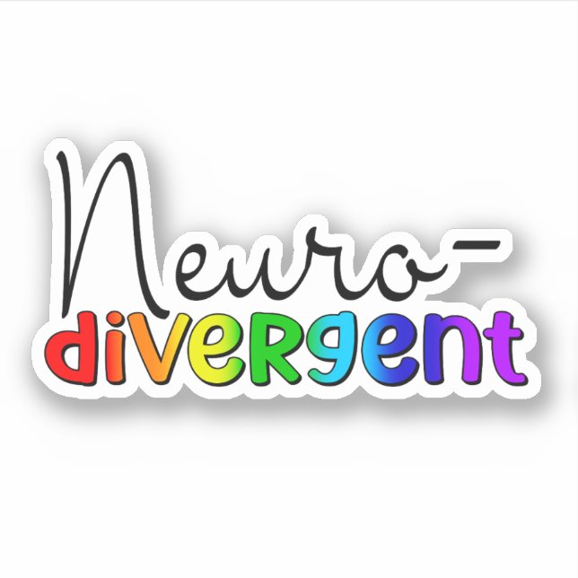 Neurodivergerande | Medvetenhet om neurodiversitet Klistermärken (Framsida)