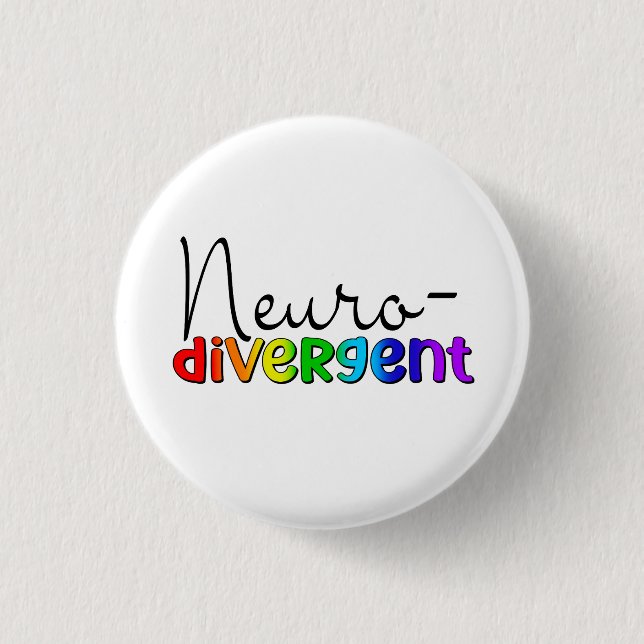 Neurodivergerande | Medvetenhet om neurodiversitet Knapp (Framsida)