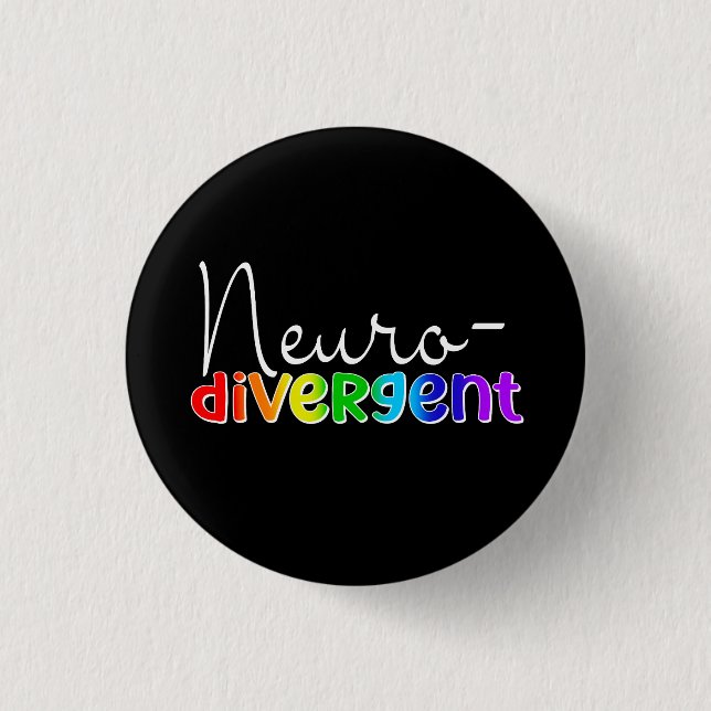 Neurodivergerande | Medvetenhet om neurodiversitet Knapp (Framsida)