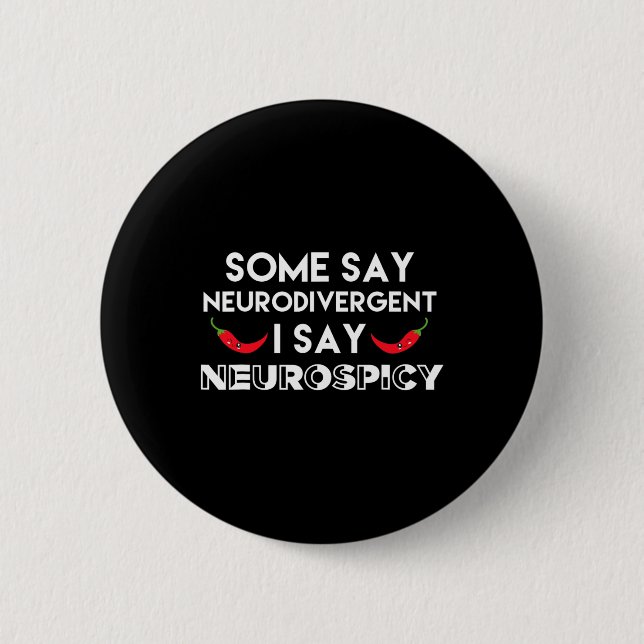 Neurodivergerande neurospicy Adhd Roligt Neurodive Knapp (Framsida)