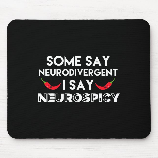 Neurodivergerande neurospicy Adhd Roligt Neurodive Musmatta (Framsidan)