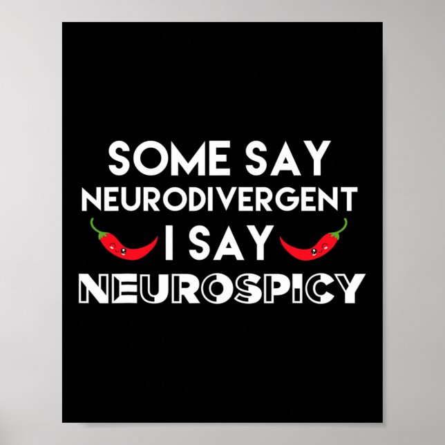 Neurodivergerande neurospicy Adhd Roligt Neurodive Poster (Framsidan)